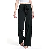 SEVEGO Women's 30/32 Wide Leg Yoga Pants Comfy Casual Pajama Bottoms Baggy Loose High Waisted Lounge Flowy Palazzo Pants