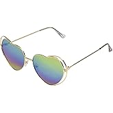 Betsey Johnson Cora Heart Sunglasses for Women, Pink