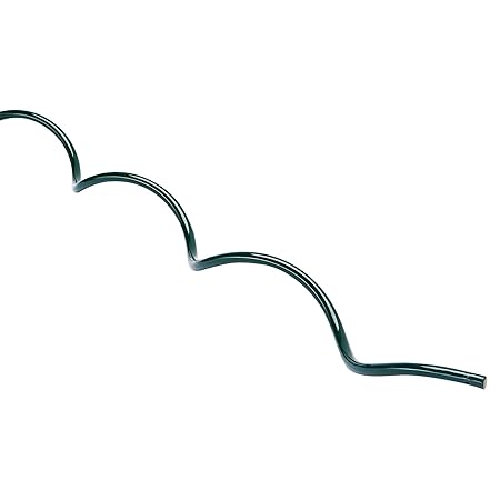 Gaardi 10 Stück Tomatenspiralstab, Pflanzstab, Rankstab, Rankhilfe, Pflanzhilfe 175 cm x 6 mm, grün