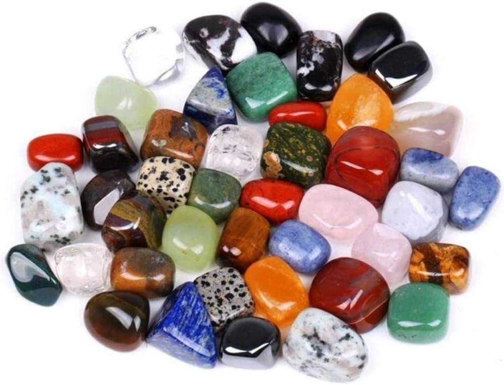 Colored Stones 1-2.5cm / 0.39-0.47in 100g / Bag Raw Gemstone Chips Artware Colorful Gem Home Decoration Irregular Shape Mixed Rock Crystal Stone