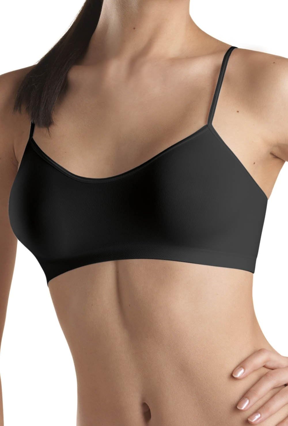 Hanro Women's Touch Feeling Crop Top Bra at Amazon Women’s Clothing