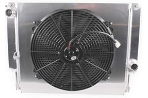 LUXERAD OHOB-COOL Full Aluminum Radiator With Shroud Fan For BMW 323i 325i 328i E36 E30 M3 MT 1992-1999 1993 1994 1995 1996 1997