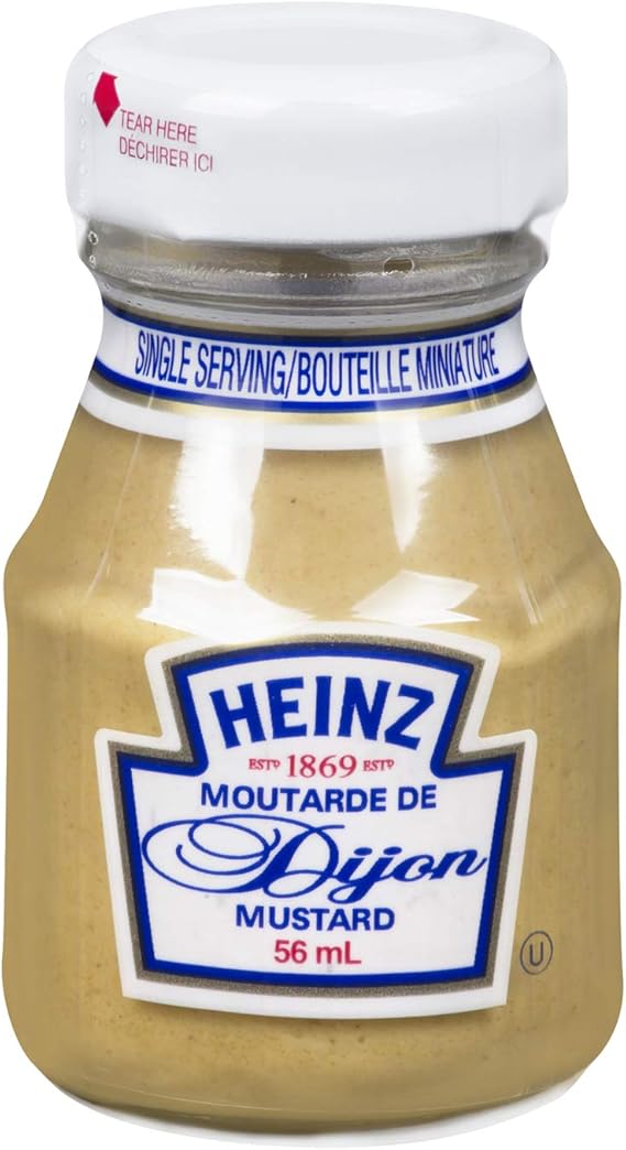 Heinz Dijon Mustard, 57ml Mini Bottles, 60 Count Amazon.ca Grocery