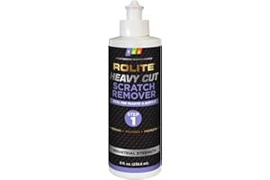 Rolite - RHCSR8z Heavy Cut Scratch Remover (8 fl. oz.) for Plastic & Acrylic Surfaces Including Marine Strataglass & Eisenglass, Headlights, Aquariums