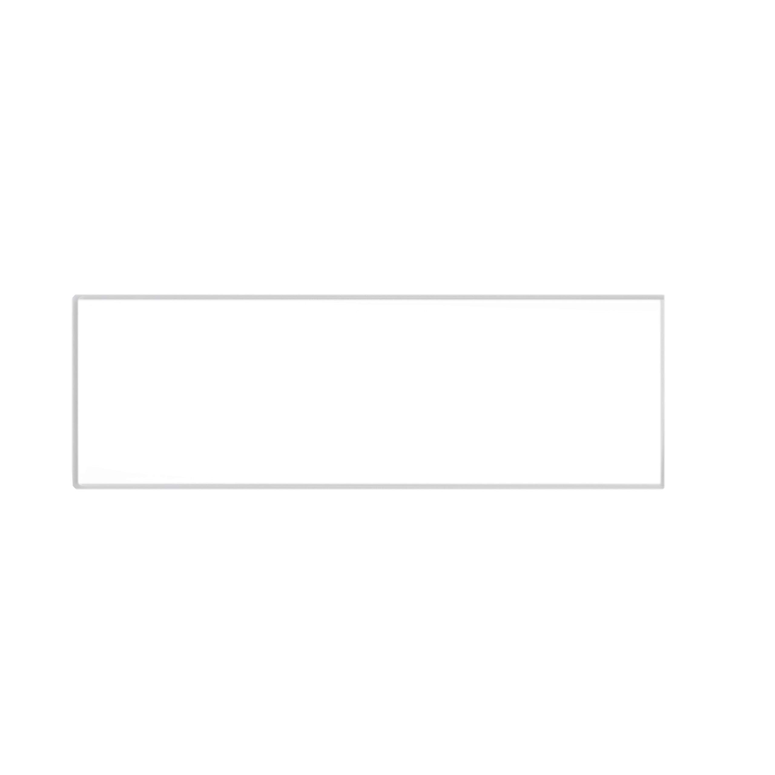 MUHWA Fused Quartz Microscope Slide, 76mm x 25mm, UV Transparent, High Temperature Stable, Colorless