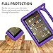 Fire Tablet 7 Case-Dinines Shockproof Light Weight Kids Friendly Protective Case for Amazon Kindle Fire 7 Tablet (Compatible with 9th Generation 2019/5th Generation 2015 / 7th Generation 2017)(Purple)