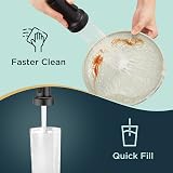 FORIOUS Black Kitchen Tap Spring Kitchen Sink Mixer 360 Swivel 2 Modes view 4