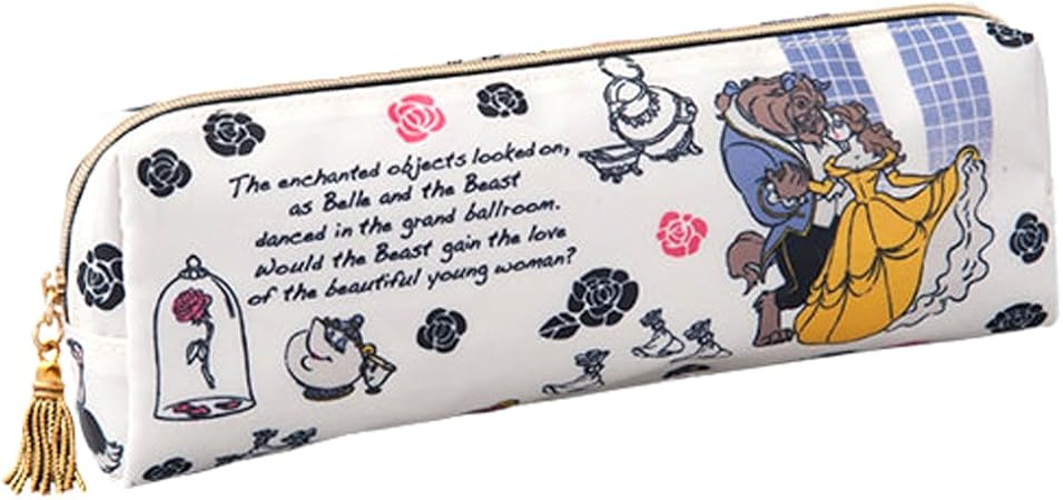 Amazon Co Jp 美女と野獣 エレガント 風 ポーチ ペンケース型 ペンケース ペンポーチ ディズニー リゾート限定 グッズ お土産 文房具 オフィス用品