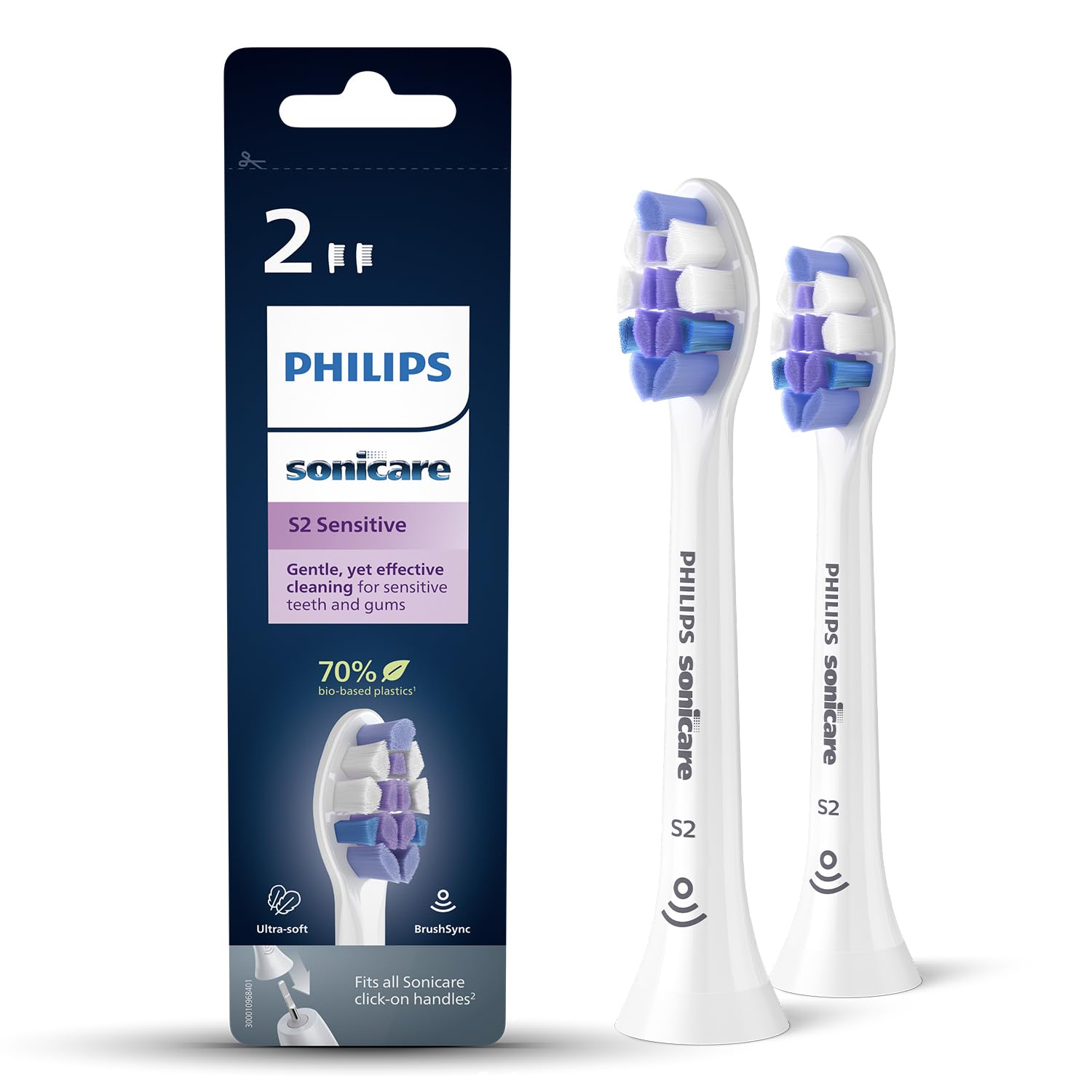 Philips Replacement for Electric Toothbrush HX6052/10 (2 pcs) (2 Units)