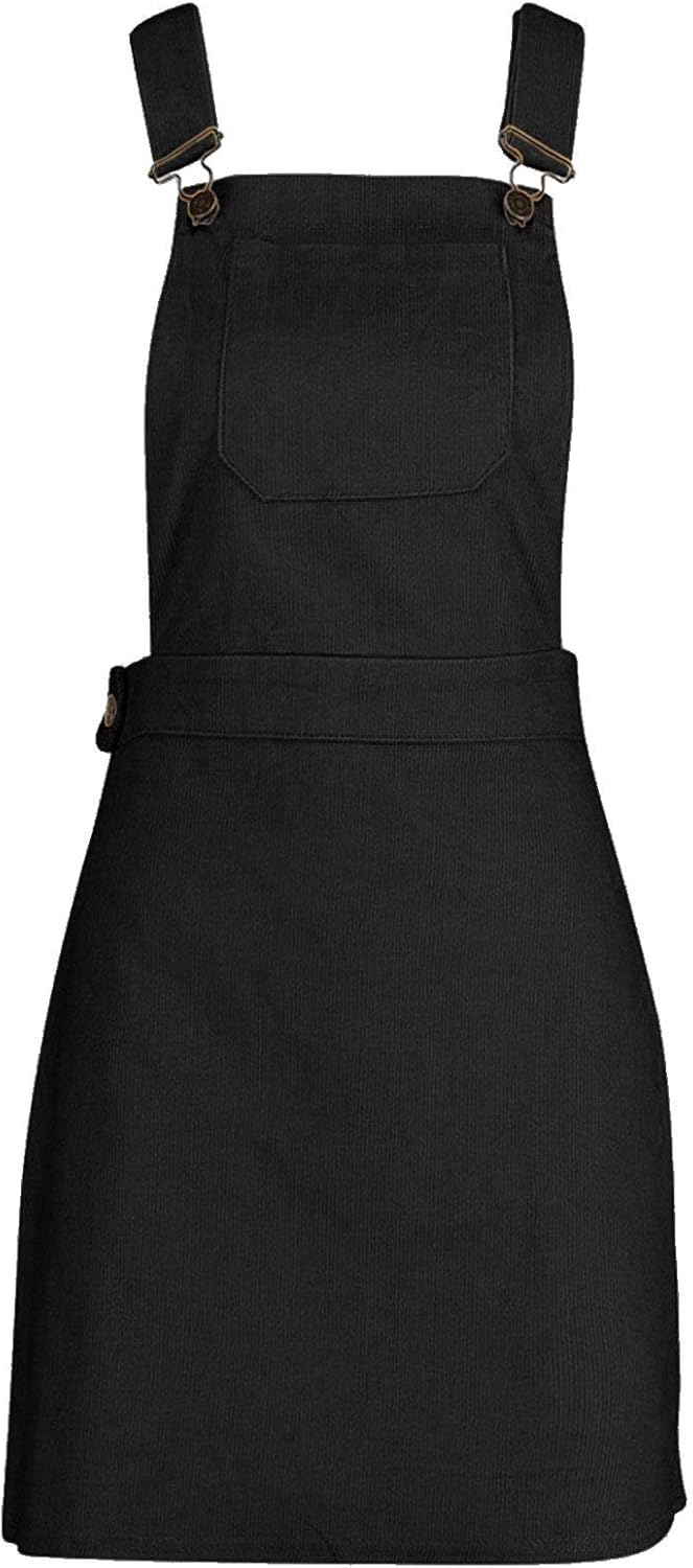 womens cord dungaree dress