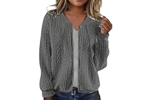 kipfall Women's Zip up Sweatshirt Jacket Stand Collar Hoodless Outerwear Casual Coat with Pockets