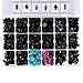 Auto Fasteners Retainers Rivet Clips - 299 PCS Car Push Pins Assortment Bumper Door Panel Trim Clips Kit,18 Most Popular Sizes for BMW, Toyota, Honda, Nissan, Subaru, Mazda, Audi, Benz (299)