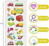 Vicloon 3D Sticker Set 24 PCS Engineering Vehicles Waterproof 17x7cm view 2