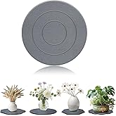 TBEECOZY Diatomaceous Earth Plant Saucer Instant Dry, 1 Pack 8 inch Super Absorbent Plant Trays for Pots, Plant Water Catcher Tray, Plant Drip & Drainage Tray for Indoor, Gray
