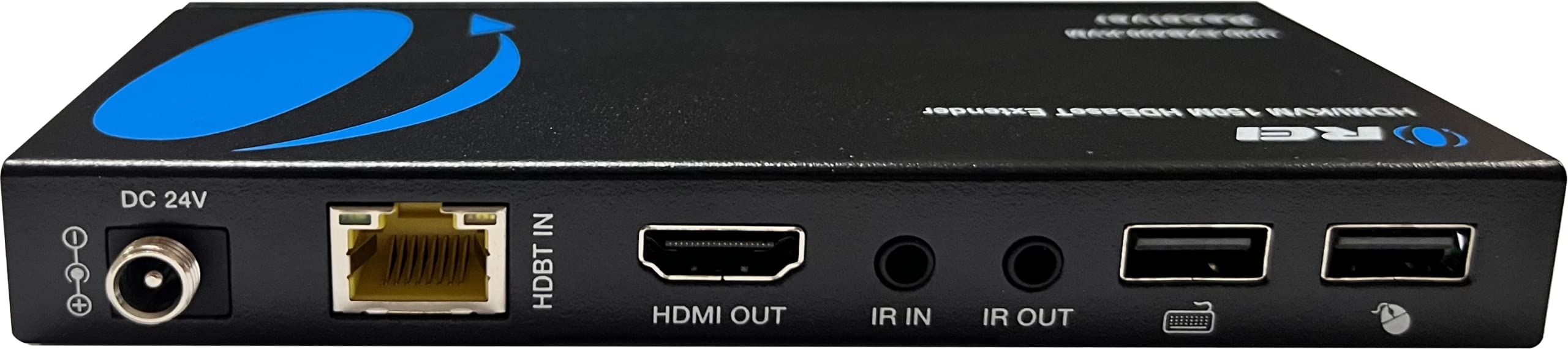OREI 4K@60Hz KVM HDMI Extender Over Ethernet PoC Single HDBaseT CAT5e/CAT6A/CAT7 Cable - Upto 400 feet 4:4:4 - Remote, Keyboard, Mouse, USB Control