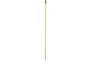 Rubbermaid Commercial Products Standard Quick-Connect Steel Mop Handle, 52-Inch, Yellow, Compatible with Rubbermaid Quick-Connect Mop Frames and Dusters for Floor Cleaning