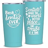 NVFCC Dentist Christmas Gifts for Women, Best Dentist Gifts, Dentists Appreciation Gift, Dental Gift for Coworker, Funny Dentists Tumbler 20 oz Stainless Steel