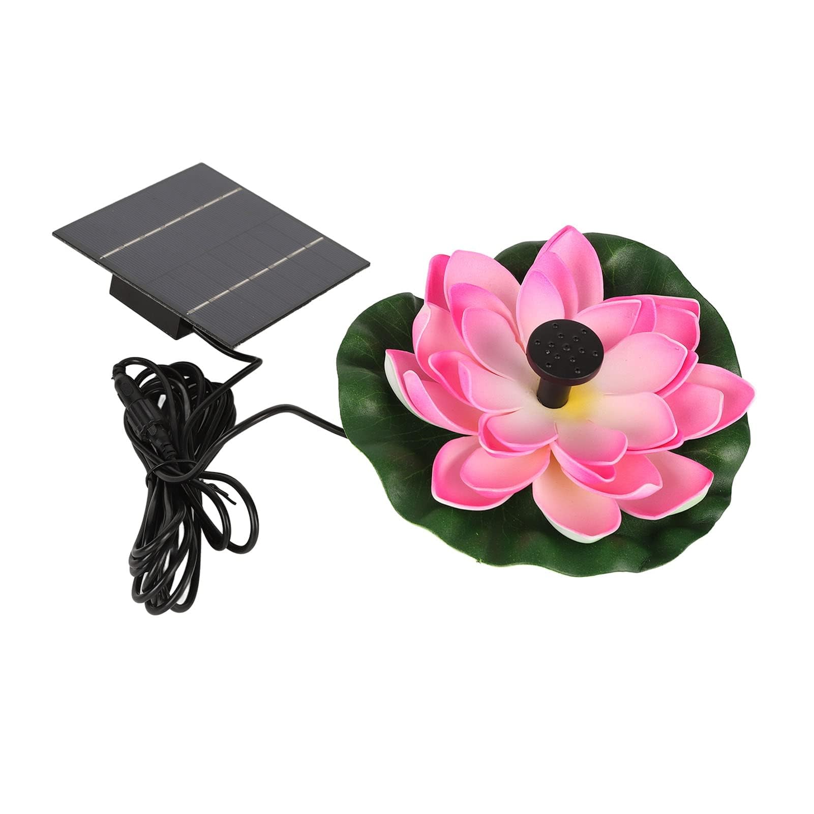 Alomejor Solar Lotus Fountain Pump for Garden Pond and Bird Bath with Energy Efficient Design