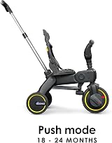 Doona Liki Baby Trike S1 Premium Foldable Toddler Tricycle Grey 10 Months to 3 view 4