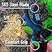 8.5” Garden Pruning Shears (PREMIUM GRADE SK-5 CARBON STEEL – BONUS SHEATH INCLUDED) Ergonomic Soft Cushion Grip – Incredibly Sharp Secateurs – Best Gardening Pruner/Scissor on the Market!