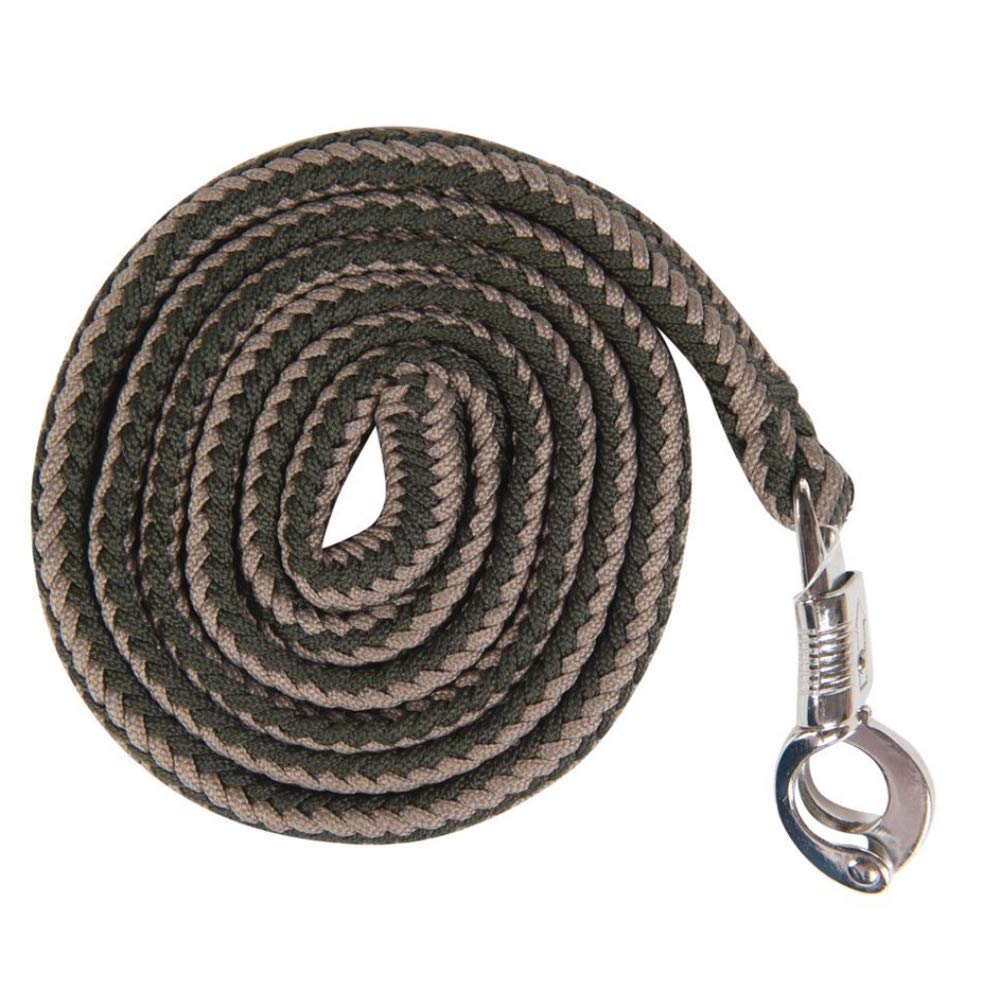 HKM Glorenza Knit with Panic Hook, Dark Green/Taupe, 180 cm Size