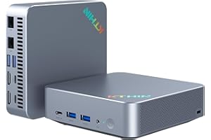 KTHIN MINI PC 13th Gen i5-1340P (up to 4.6GHz), Gaming Mini PC 16GB DDR5 RAM 1TB SSD, Mini Desktop PC Triple 4K Displays, Wi-