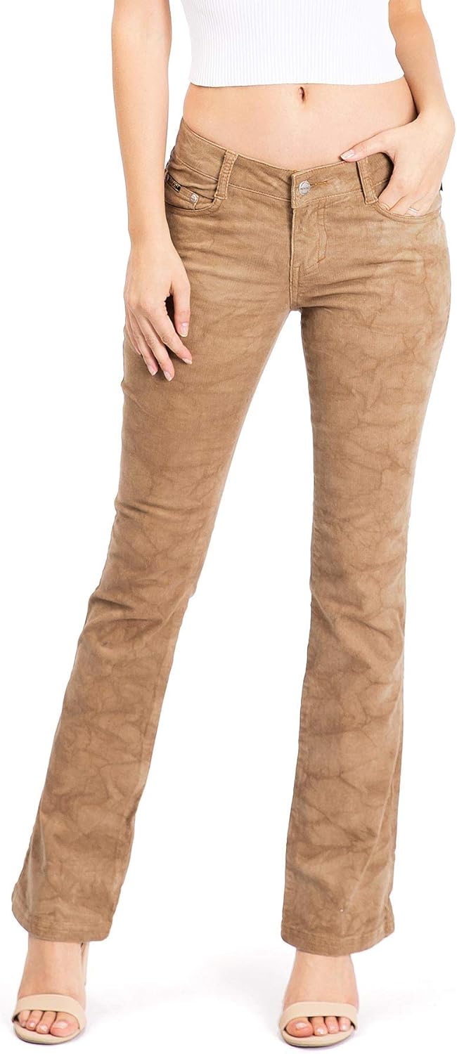 women's low rise bootcut corduroy pants