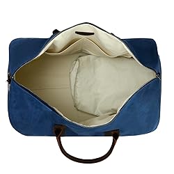 Waxed Canvas Weekender Duffle Bag, Vintage Style