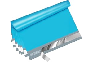 Jowlroel Blue Poly Mailers 10x13 Inch 100 Pcs, Strong Adhesive Shipping Bags for Clothing, Self-Sealing and Waterproof Mailing Envelopes, Privacy Protected Mailer Bags for Small Business