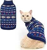 BINGPET Cat Sweater,Cat Outfit Sleeveless Winter