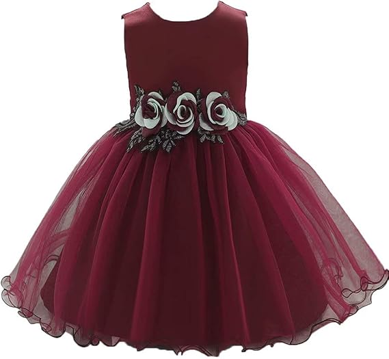 newborn burgundy dress