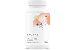THORNE - Choleast-900-900mg Red Yeast Rice Extract - Gluten-Free Supplement Supports Healthy Cholesterol Levels Already in a Normal Range, Heart & Blood Pressure* - 120 Capsules