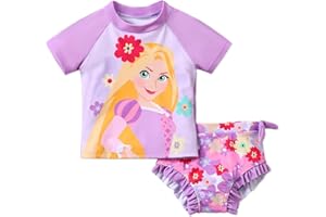 Disney Princess Frozen Elsa Minnie Toddler Girl Swimsuit Summer Tankini Bathing Suit 2 Piece Swimwear Rashguard Swim Suit