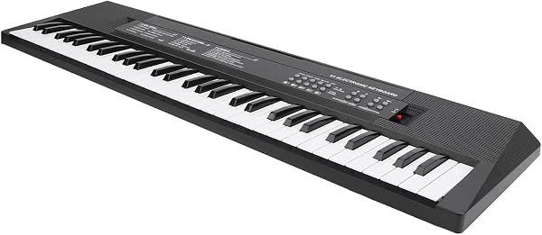 Eminchu 61 Key Portable Electric Keyboard Piano Smoothly Crafted for Kids Over 3 Years Old, Durable Plastic Construction, Enhances Cognitive Abilities, Piano Playing Functionality for Home - 1
