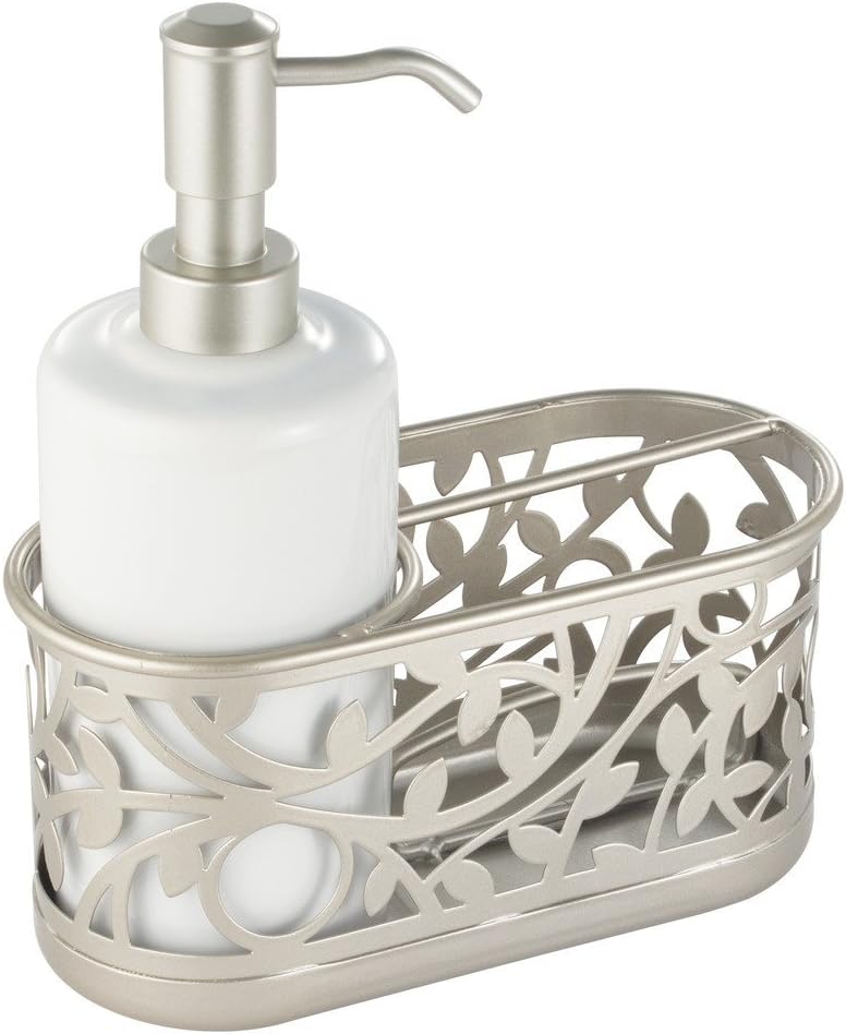 InterDesign Vine Kitchen Sink Soap Dispenser Pump and Sponge Caddy