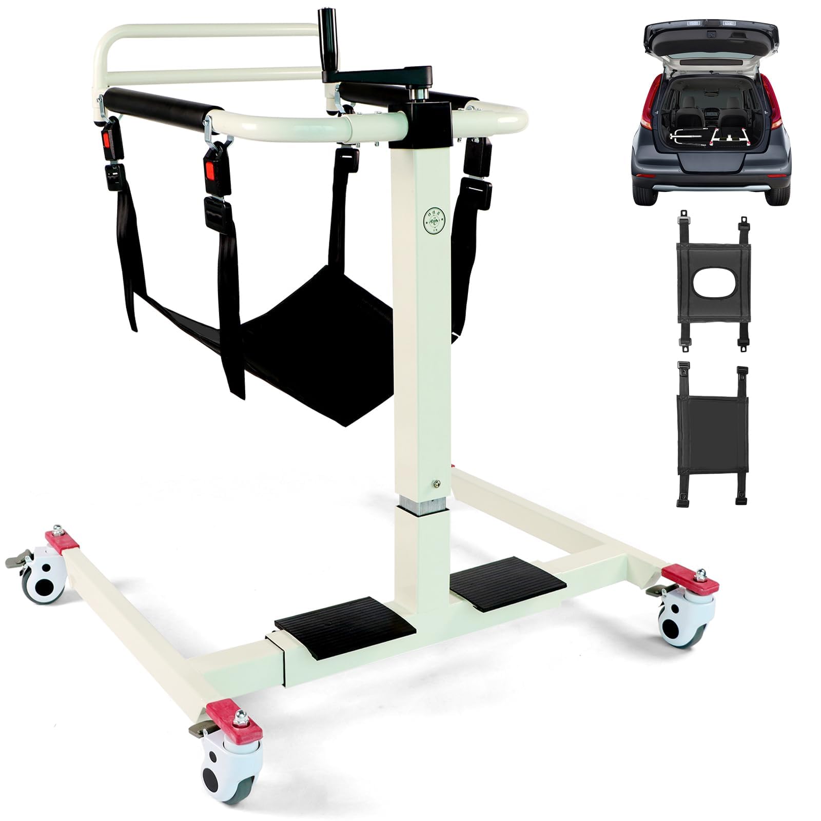 LCDOCTOR Patient Lift Transfer Chair, Wheelchair Lift to Car Transfer ...