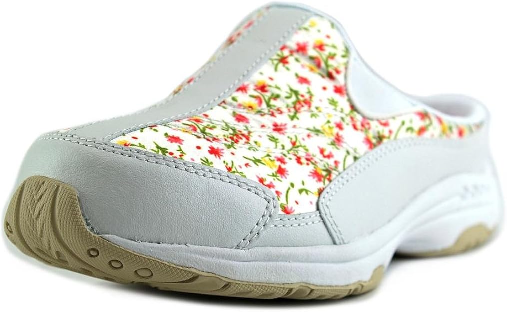 Easy Spirit Traveltime Women WW Round Toe Leather White