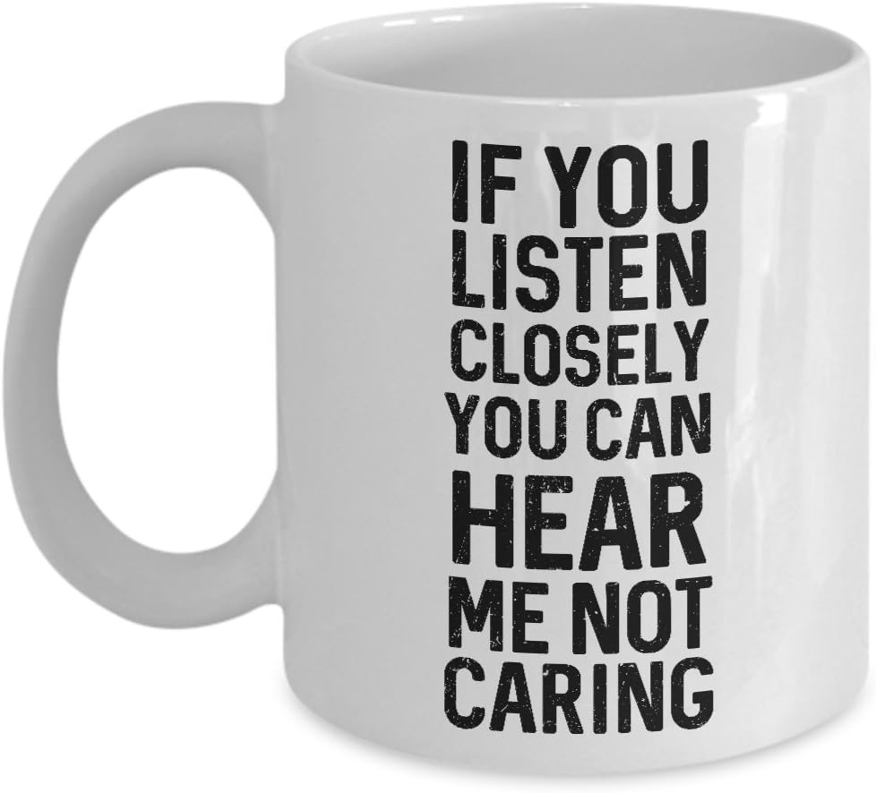 If you listen closely you can hear me not caring