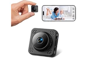 SHIBET Mini Hidden Spy Camera, 4K HD Nanny Cam with 1-Year Cloud Storage - Small Cameras Hidden Wireless with Magnetic Mount, No WiFi Needed Camaras Espias Ocultas, Motion Detection & Night Vision