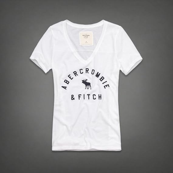 Amazon アバクロンビー フィッチ Abercrombie Fitch アバクロ Tシャツ レディース 白 ホワイトl 並行輸入品 Tシャツ カットソー 通販