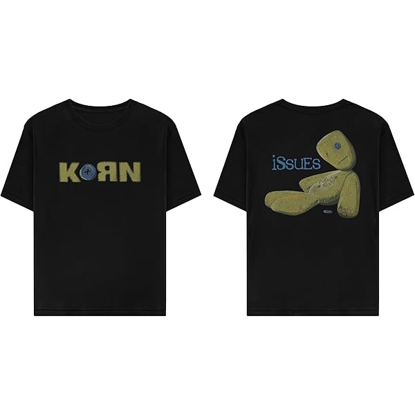 Korn Unisex's Standard Issues Doll T-Shirt, Black | Amazon.com