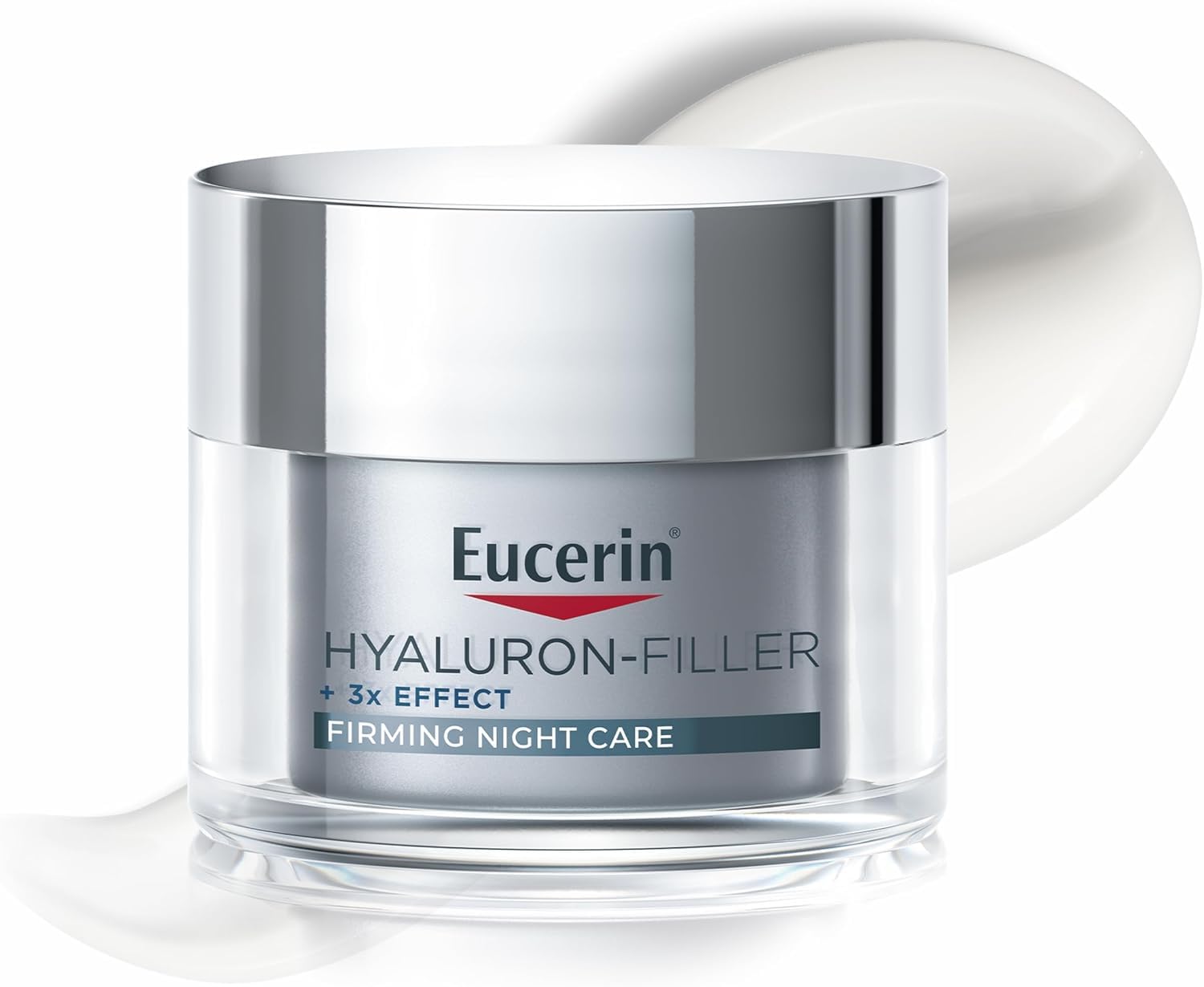 Eucerin Hyaluron-Filler Night Cream 50ml, Nourishing Night Moisturiser with Anti-Ageing Hyaluronic Acid, Fills, Stimulates and Defends Complexion