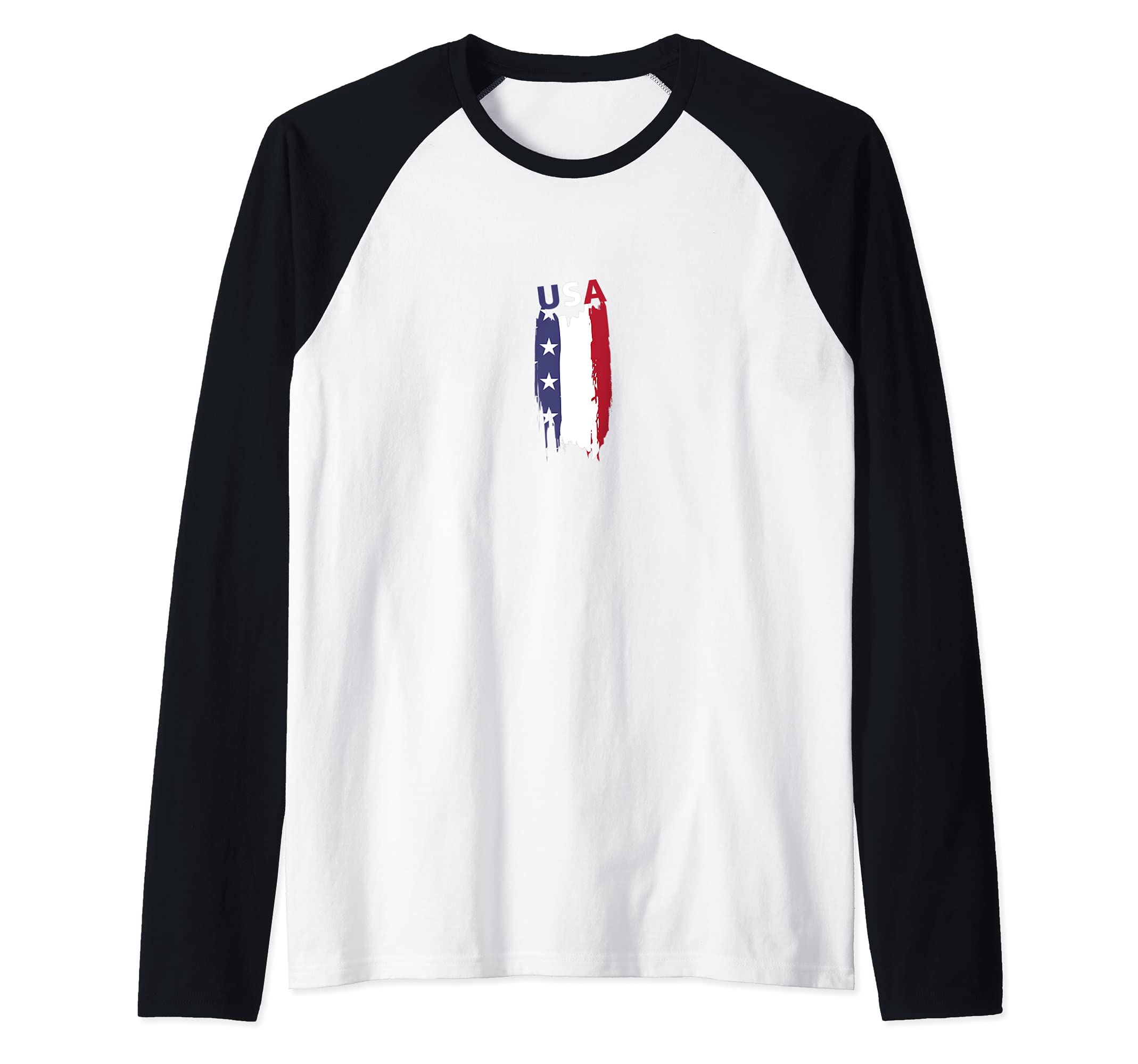 Flag United States Raglan Baseball Tee