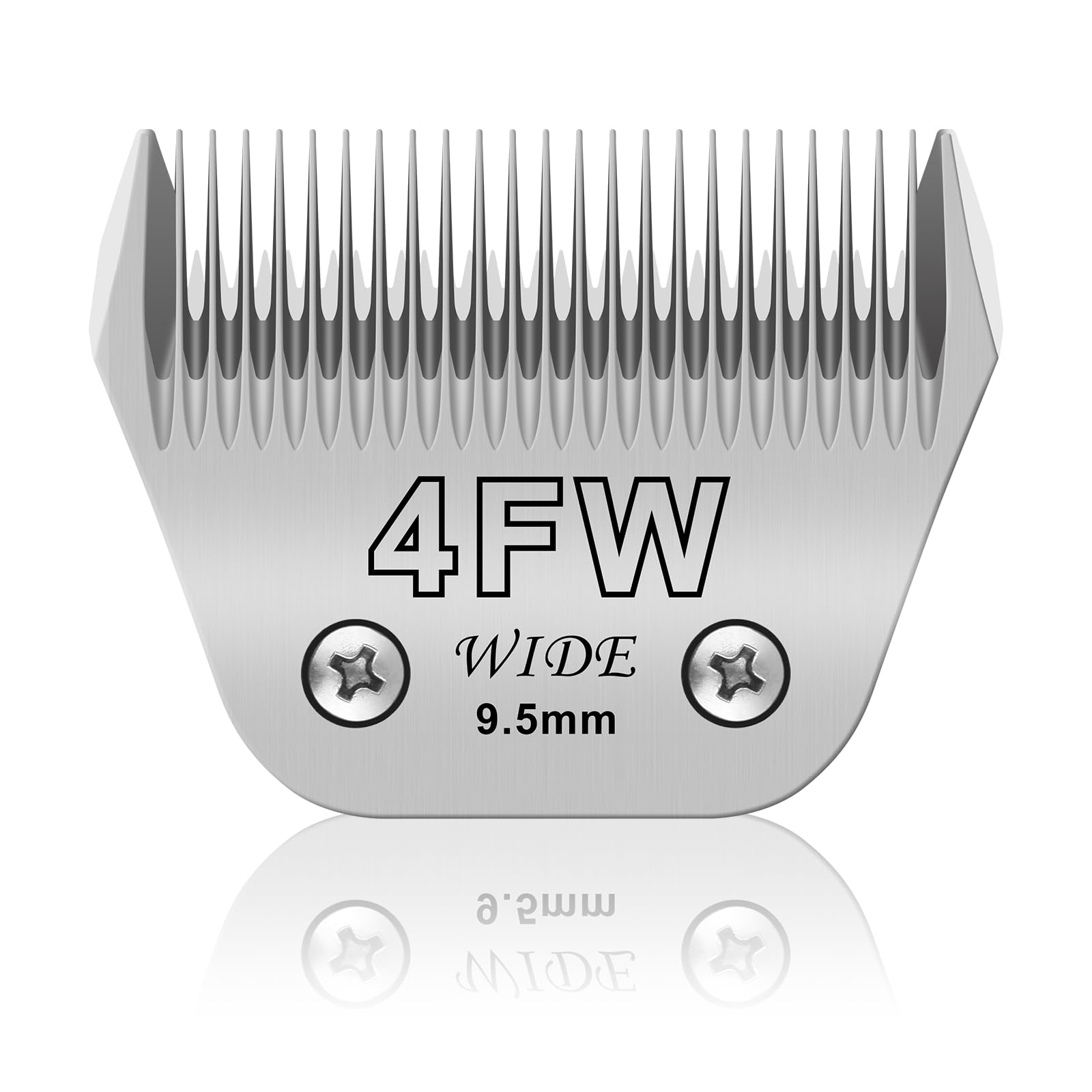 AUDOC 4FW Wide Pet Dog Grooming Detachable Blades,Compatible with Andis,Oster A5,Wahl KM10 Clippers,Cut Length 3/8"(9.5mm),Fit for Larger Animals