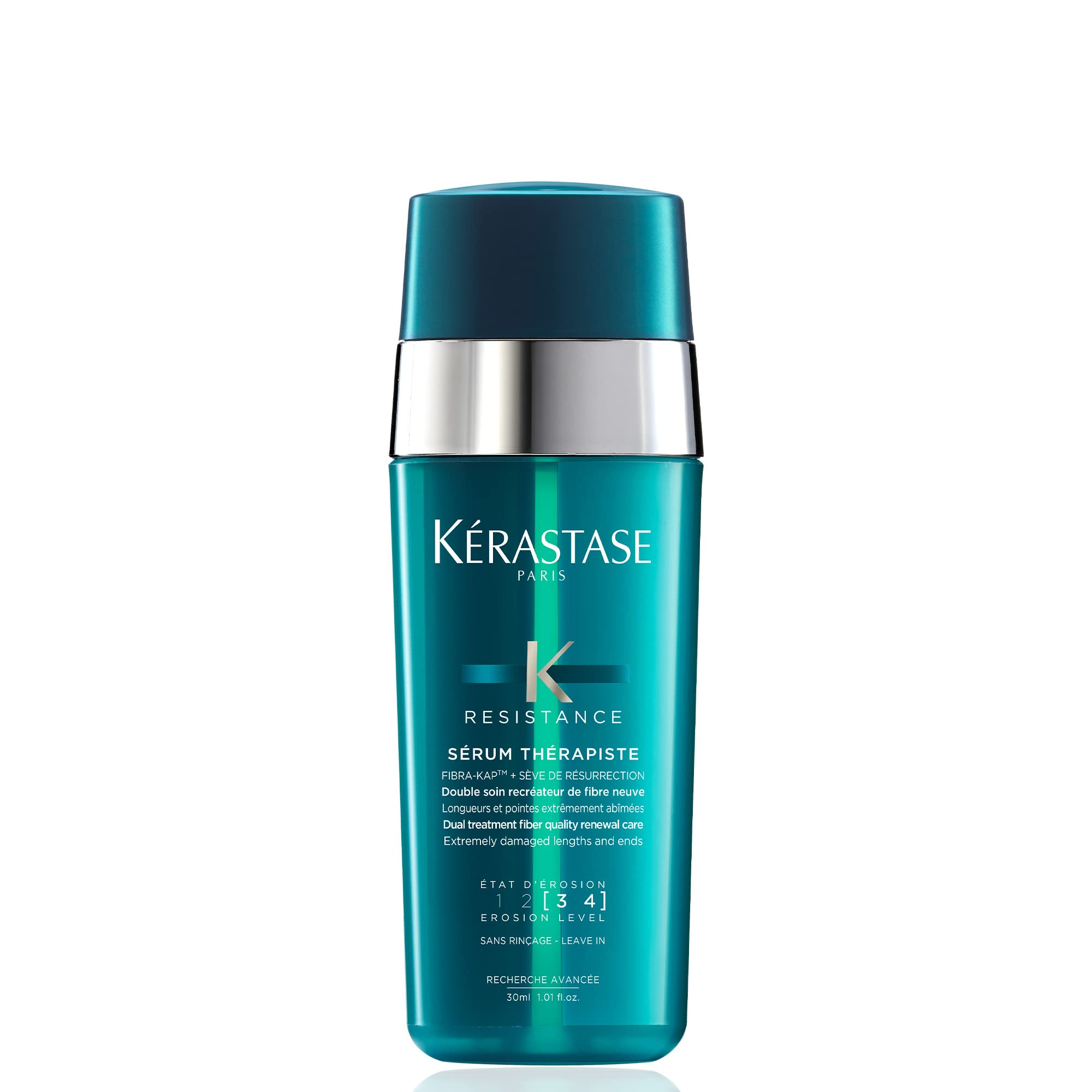 Kérastase Resistance, Strengthening & Healing Serum with Heat Protection, For Over-stressed & Very Damaged Hair, With Fibra-Kap, Sérum Thérapiste, 2x15ml