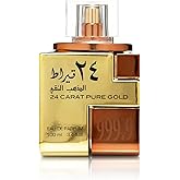 Lattafa 24 Carat Pure Gold Eau De Parfum Spray for Unisex 3.4 Ounce