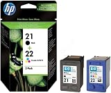 HP 21/22 Black Tri-Color Ink Cartridge Combo Pack SD367AE#442 view 3