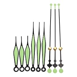 HOMSFOU 10sets Glow The Dark Clock Hands Kit