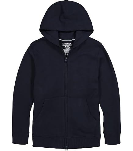Amazon.com: Nautica Boys' Little School Uniform Polar Fleece Zip
