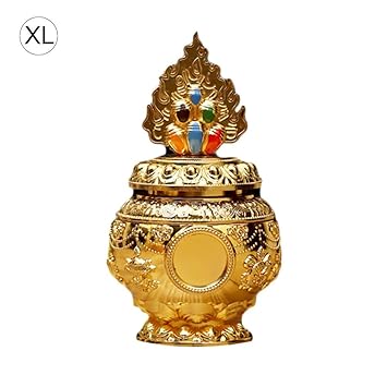 Tibetan Buddhism Painted Auspicious Eight Treasures Gold Plated